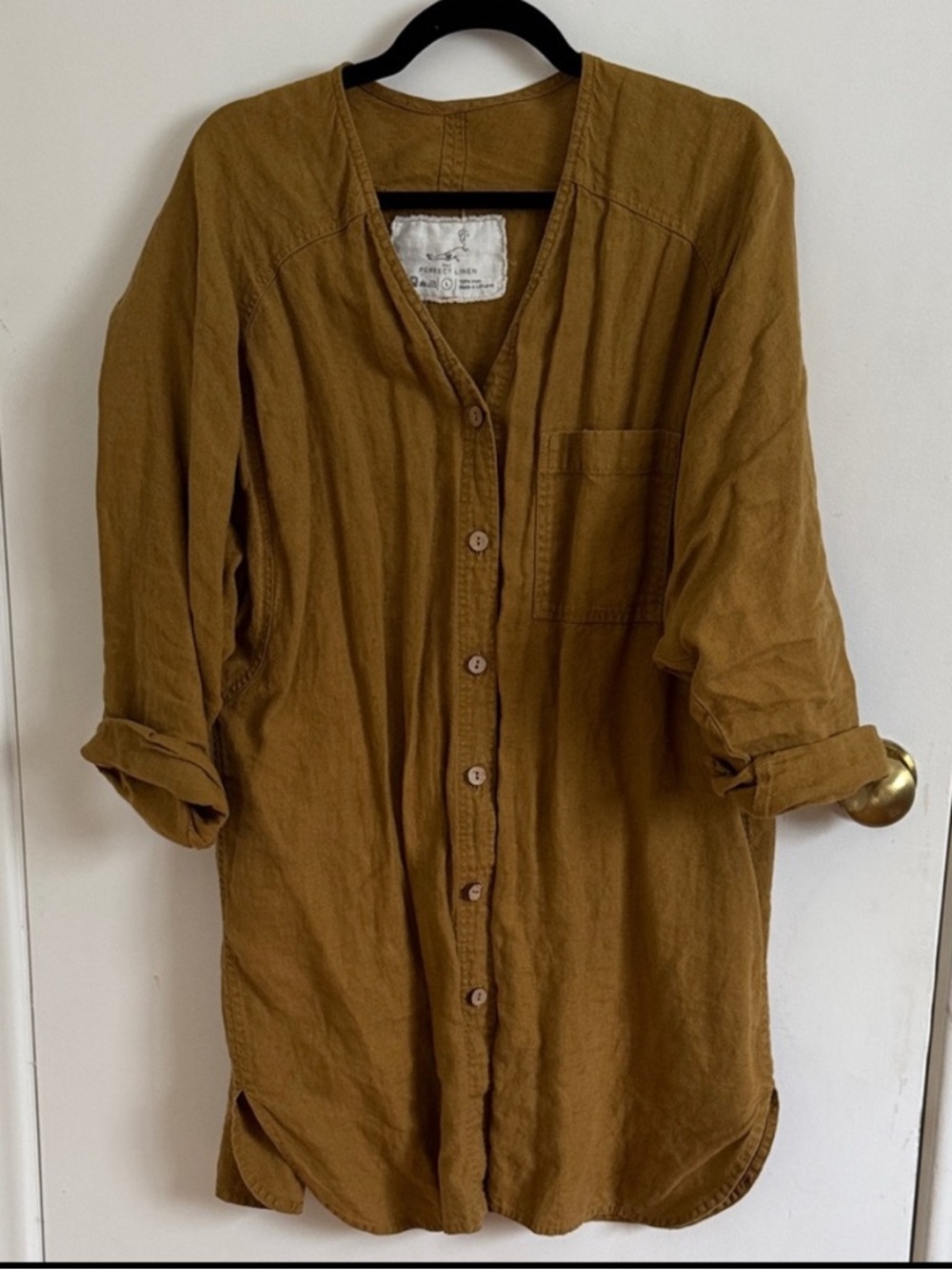 notPERFECTLINEN Amber yellow Livorno